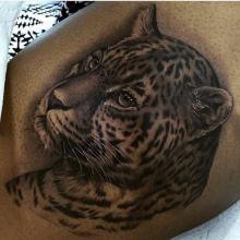Татуировка леопард. Какой толк имеет тату леопарда? Белый леопард тату
